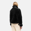 Navahoo Wuschelwonne Damen Teddyplüsch Jacke N171 Schwarz Größe XXL - Gr.44
