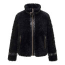 Navahoo Wuschelwonne Damen Teddyplüsch Jacke N171 Schwarz Größe XXL - Gr.44