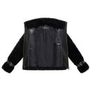 Navahoo Wuschelwonne Damen Teddyplüsch Jacke N171 Schwarz Größe XXL - Gr.44