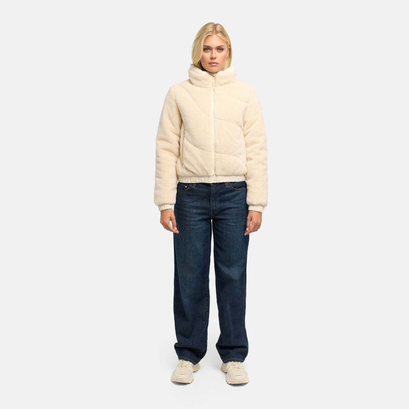 Marikoo Yuvaa Damen Teddy Winterjacke N174 Cream Größe L - Gr.40