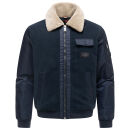 Stone Harbour Somaeel Herren Wolloptik Jacke Mit Futter B788 Navy Größe M - Gr.M