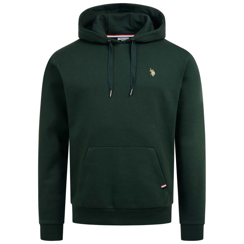 U.S. POLO ASSN. Herren Sweathoodie P-061 Darkgreen-Beige Größe M - Gr.M