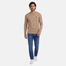 U.S. POLO ASSN. Herren Crewneck Pullover P-064 CamelMelange-Navy Größe M - Gr.M