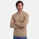 U.S. POLO ASSN. Herren Crewneck Pullover P-064 CamelMelange-Navy Größe M - Gr.M