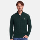 U.S. POLO ASSN. Herren Halfzip Pullover Zopfmuster P-067