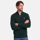 U.S. POLO ASSN. Herren Halfzip Pullover Zopfmuster P-067 Darkgreen-Beige Größe XXL - Gr.2XL