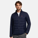 U.S. POLO ASSN. Herren Steppjacke P-068 Navy-Rot Größe L - Gr.L