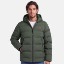 U.S. POLO ASSN. Herren Steppjacke mit Hoodie P-070
