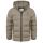 U.S. POLO ASSN. Herren Steppjacke mit Hoodie P-070 Beige-Navy Größe S - Gr.S