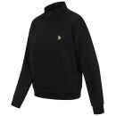 U.S. POLO ASSN. Damen Sweatshirt Halfzip P-072 Schwarz-Beige Größe L - Gr.L