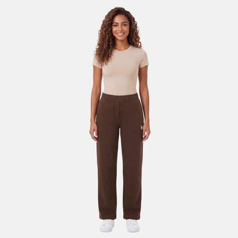 U.S. POLO ASSN. Damen Sweathose P-073 Braun-Beige Größe M - Gr.M