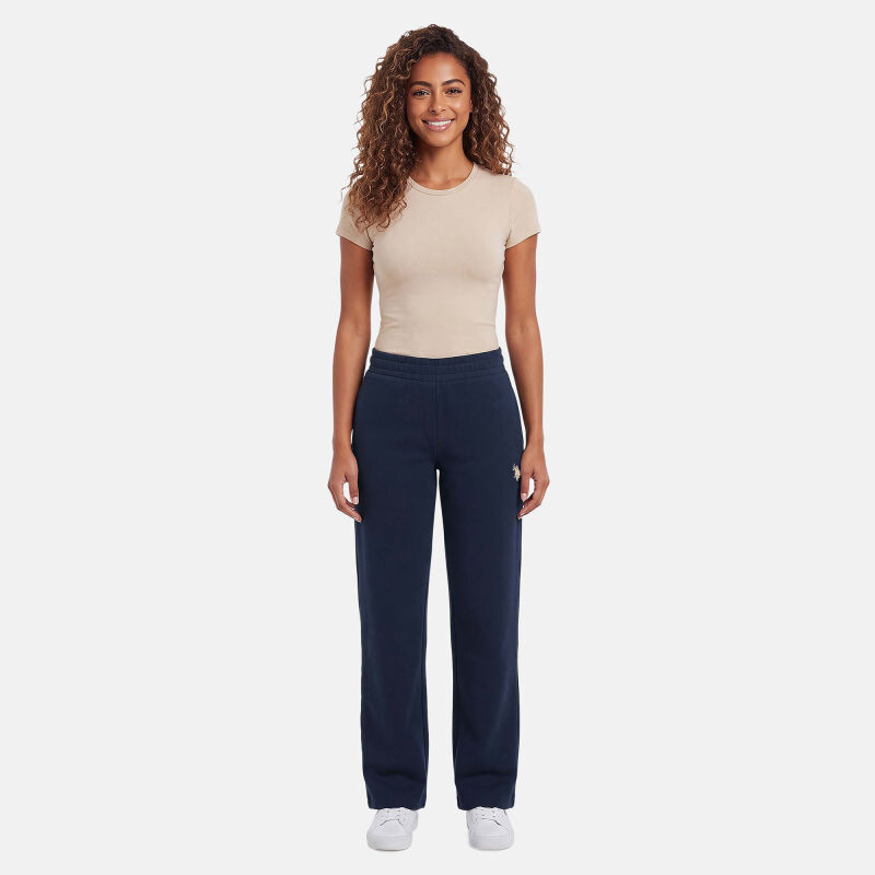 U.S. POLO ASSN. Damen Sweathose P-073 Navy-Beige Größe M - Gr.M
