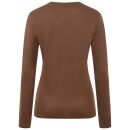 U.S. POLO ASSN. Damen T-Shirt Longsleeve P-074 Braun-Beige Größe XXL - Gr.2XL