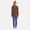 U.S. POLO ASSN. Damen T-Shirt Longsleeve P-075 Braun-Beige Größe L - Gr.L