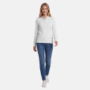 U.S. POLO ASSN. Damen Poloshirt Longsleeve P-076 Weiss-Beige Größe S - Gr.S