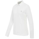 U.S. POLO ASSN. Damen Poloshirt Longsleeve P-076 Weiss-Beige Größe S - Gr.S