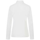 U.S. POLO ASSN. Damen Poloshirt Longsleeve P-076 Weiss-Beige Größe S - Gr.S