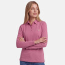 U.S. POLO ASSN. Damen Poloshirt Longsleeve P-076 Rose-Beige Größe S - Gr.S