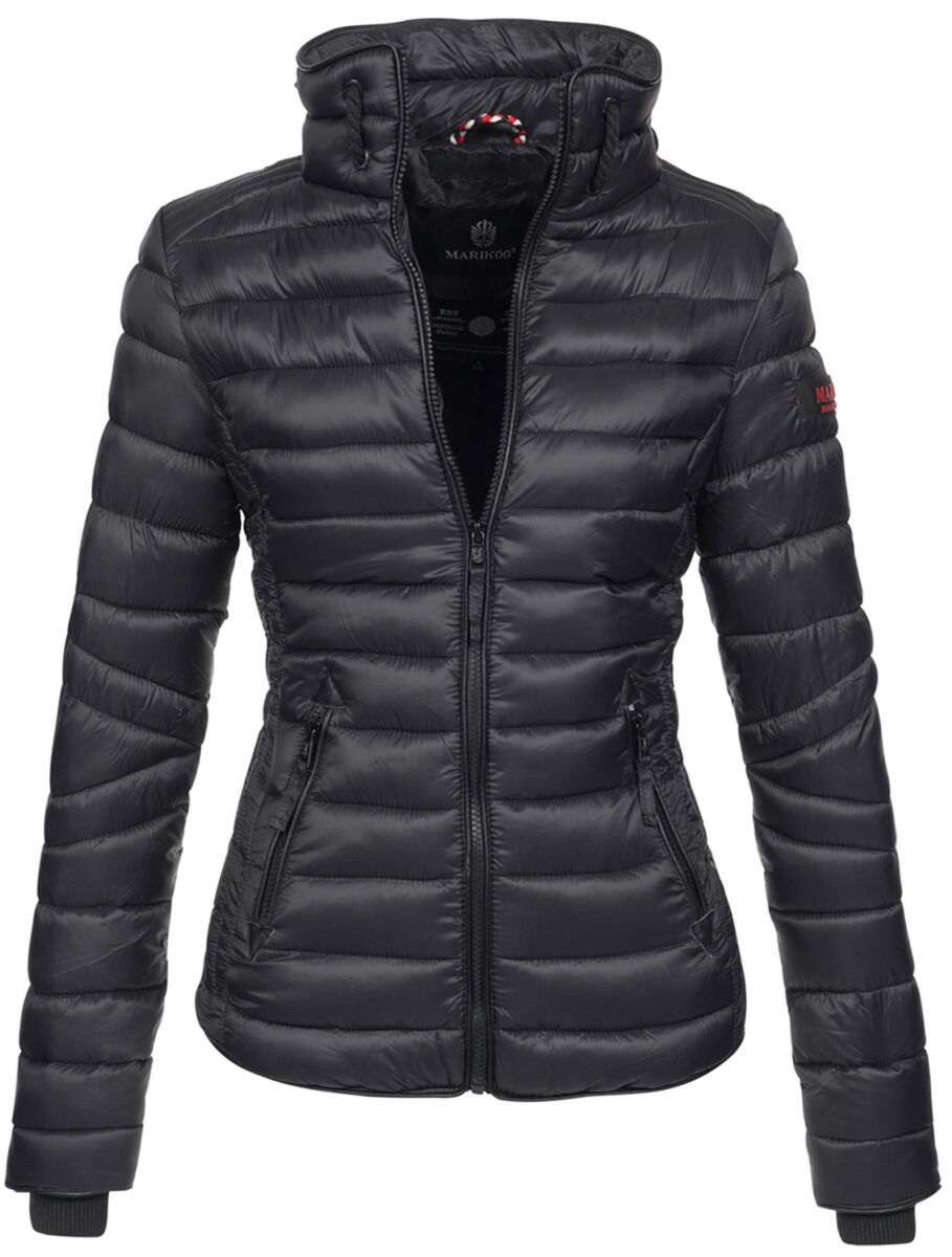 MARIKOO Damen Winterjacke Mit Kapuze – 5 Taschen, Fleecefutter, Warm & Leicht (Größen XS-3XL)